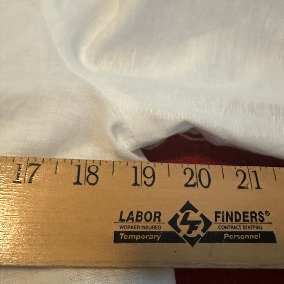 J. McLaughlin Riviera Linen Blend White Blouse XS - Picture 10 of 12